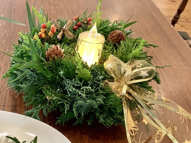 キャンドルリース作り