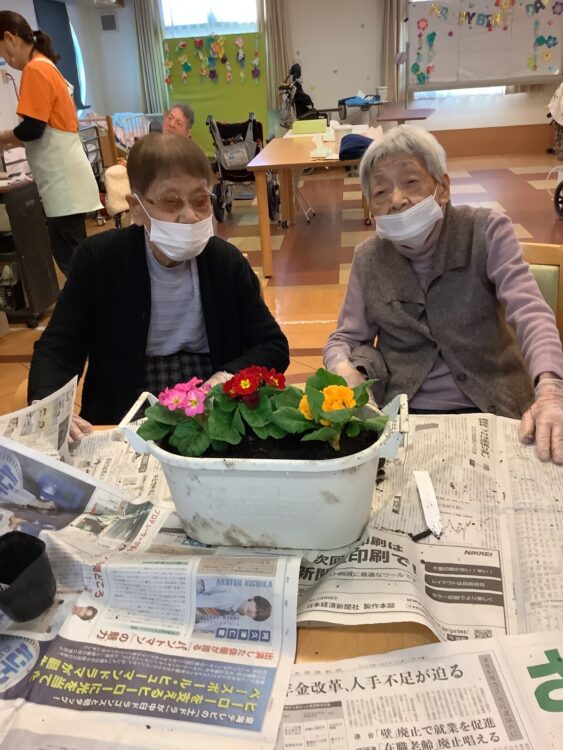 デイサービスエクセレント-園芸 ‍ を行いました